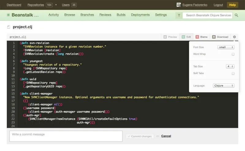 Beanstalk UI