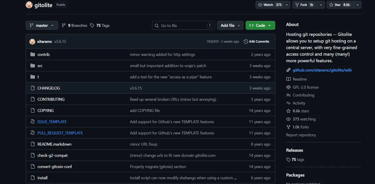 Gitolite: Fine-Grained Access Control Over Plain Git