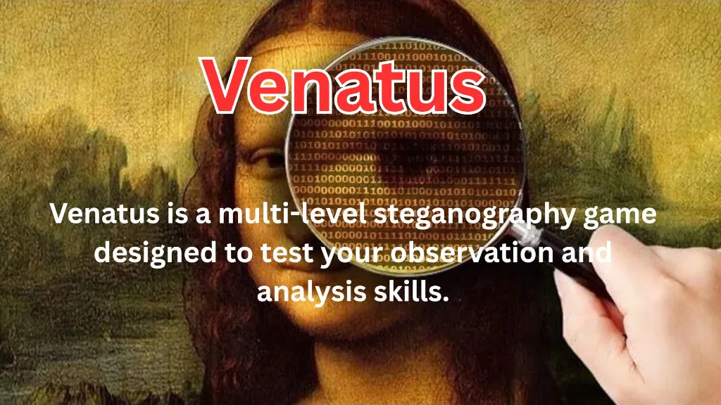 Screenshot of the Venatus: A Steganography Game project